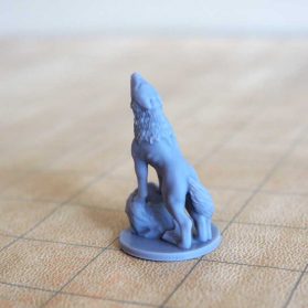 miniature loup commun vue de dos